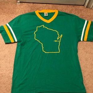 Wisconsin hometown- Green and Gold for the Packers t-shirt, Adult -Large